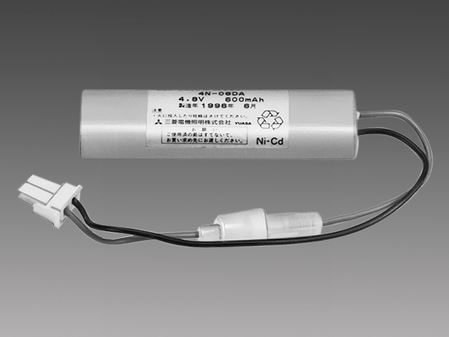 4N06DA 非常照明・誘導灯用 バッテリー(ニッケルカドミウム蓄電池) 4.8V 600mAh