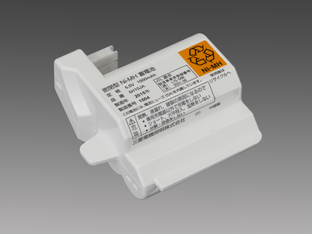 6H10JA 非常照明・誘導灯用 バッテリー(ニッケル水素蓄電池) 6.0V 1000mAh