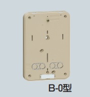 B-0J 積算電力計取付板 <カードホルダー付>自己消化性樹脂製 B-0型 ベージュ