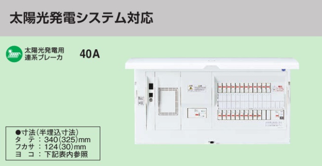 BHM34142F HEMS分電盤 マルチ通信型 太陽光発電システム対応 LS付 主幹40A  分岐14+2