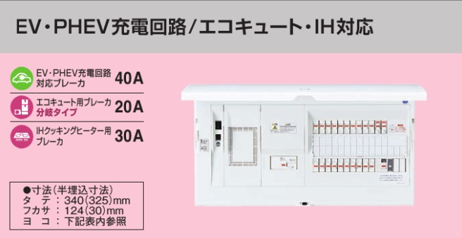 BHM36222B2E4 HEMS分電盤 マルチ通信型 EV・PHEV充電回路・エコキュート・IH対応 LS付 主幹60A  分岐22+2