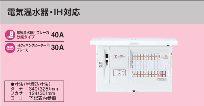 BHM810291B4 HEMS分電盤 マルチ通信型 電温・IH対応 LSなし 主幹100A  分岐29+1