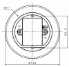 BV9701 埋込プレート 発信機用 屋内用