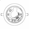 BVR4817 FR 速結式感知器ベース(埋込型)(コネクタなし)