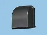 FY-MFA043-K パイプフード深形 アルミ製 ガラリ付φ100用 色＝ブラック