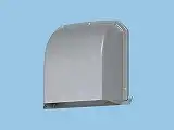 FY-MGX033 パイプフード深形 ステンレス製 着脱式防虫網付φ75用 色＝シルバーメタリック粉体塗装