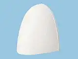 FY-MKP06 パイプフード深形 薄壁用 樹脂製 風圧式シャッター付φ150用