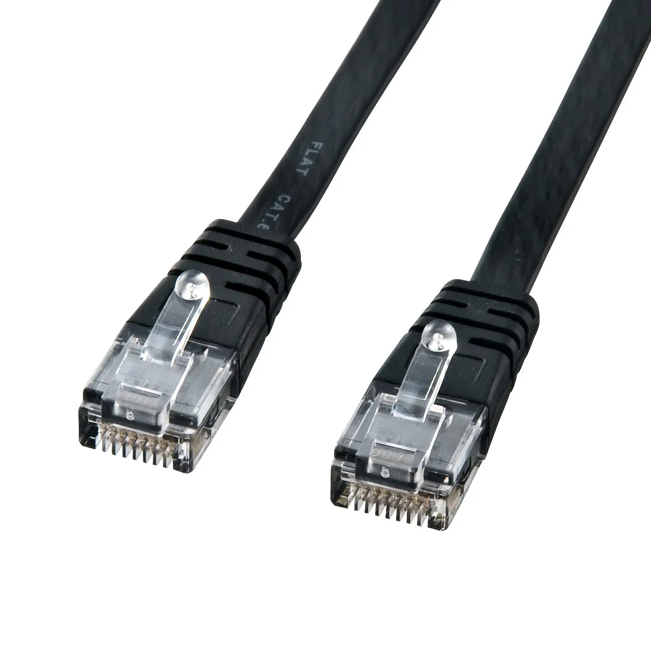 カテゴリ6フラットケーブル0.5m(ブラック) KB-FL6-005BKN