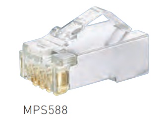 MPS588-C cat5eシールド付き　モジュラープラグ　100個入