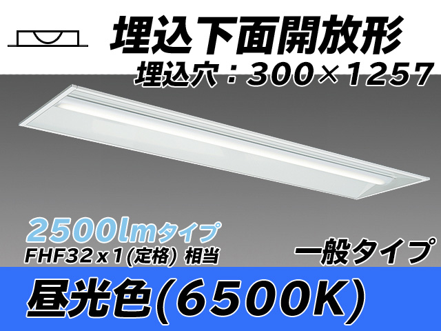 MY-B425335/D AHTN 埋込形ベースライト 300幅 一般タイプ FHF32(定格)x1相当   昼光色