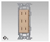 NDG2113(CW) トリプルコンセント ウォームベージュ