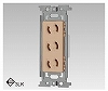 NDG2313(CW) 抜け止めトリプルコンセント ウォームベージュ
