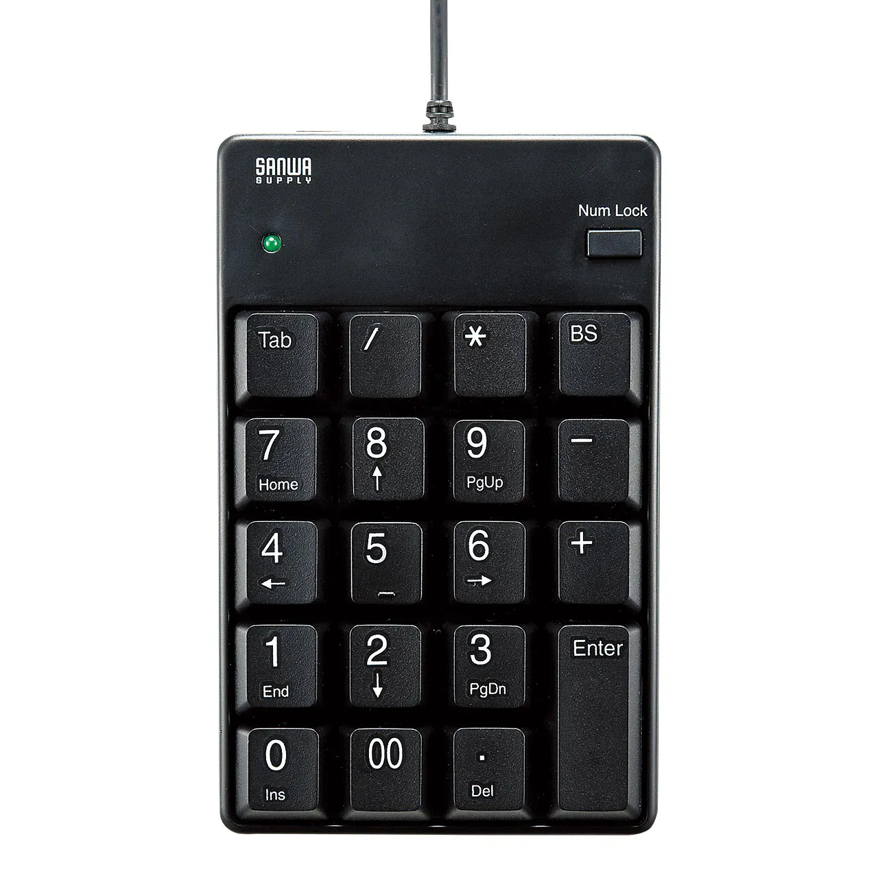 USB2.0ハブ付テンキー NT-17UH2BKN