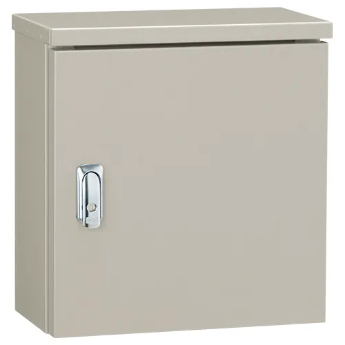 OAS16-45 屋外用小型ボックス(鉄製基板)(外径横400×縦500×深さ160)(基板横350×縦450)