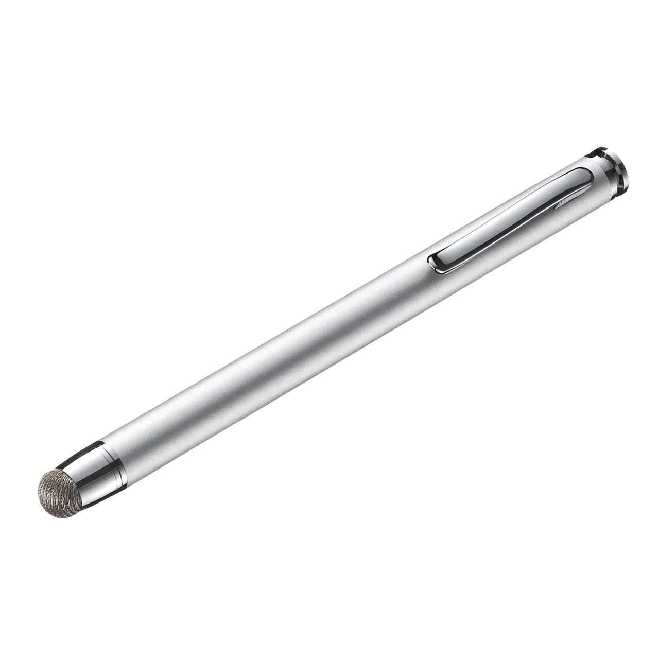 導電性ファイバー素材タッチペン（先端交換部品付属・シルバー） PDA-PEN43SV