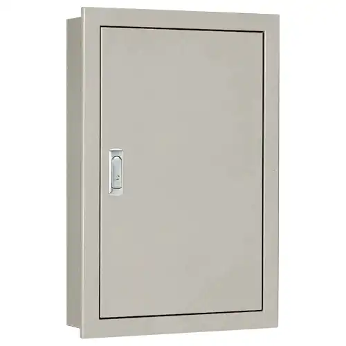 SF10-57C 盤用キャビネット(埋込形)(鉄製基板)(片扉)(外径横500×縦700×深さ100)(基板横420×縦620)
