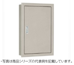 SF12-74-2 盤用キャビネット(埋込形)(鉄製基板)(両扉)(外径横700×縦400×深さ120)(基板横620×縦320)