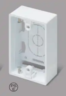 SFBA16 ニュー・エフモール付属品-露出ボックス(1個用・浅型・ブラウン)