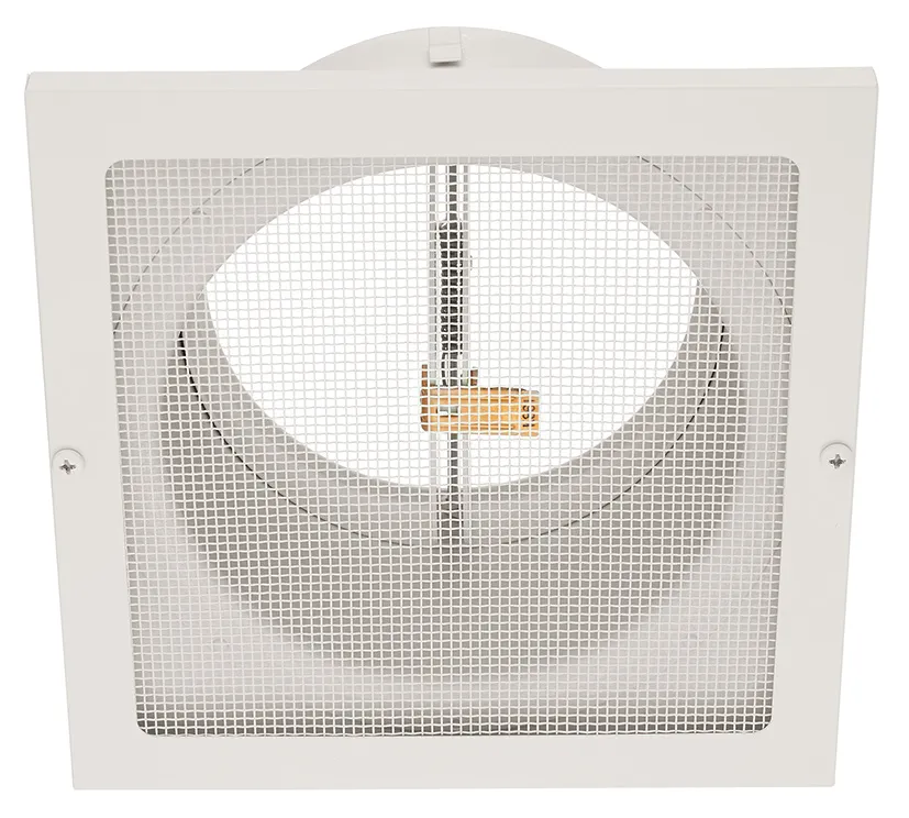 SKW100BTW10MDSP SKW-BTW10MDSP 屋外用製品 ステンレス製 軒天井用 薄型グリル（角型） φ100 網サイズ10メッシュ 防火ダンパー72℃