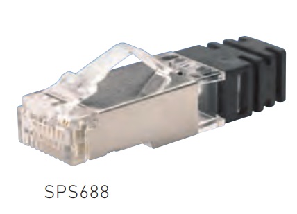 SPS688-C cat6シールド付き　モジュラープラグ 100個入