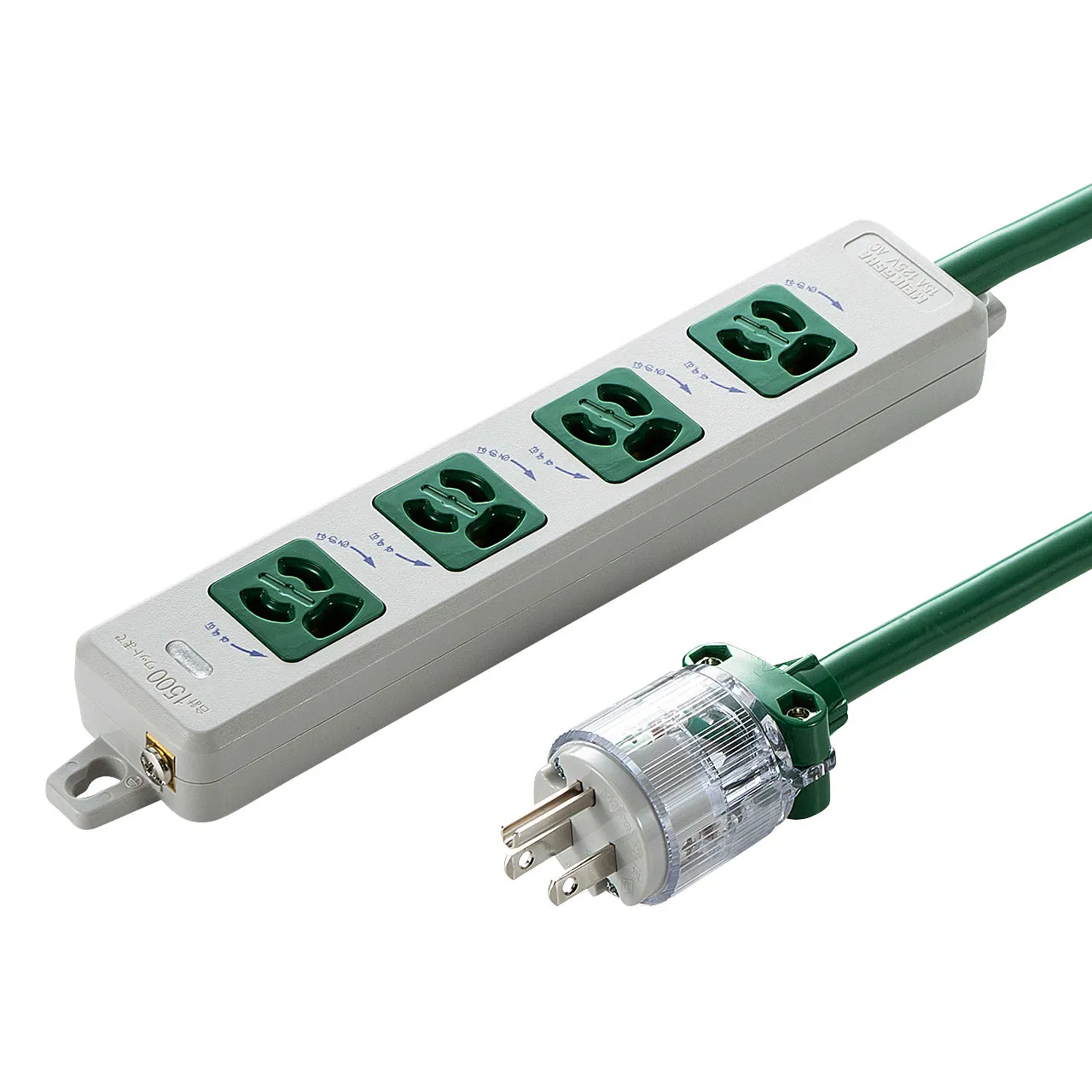 医用接地プラグ付き電源タップ TAP-HPM4-3G