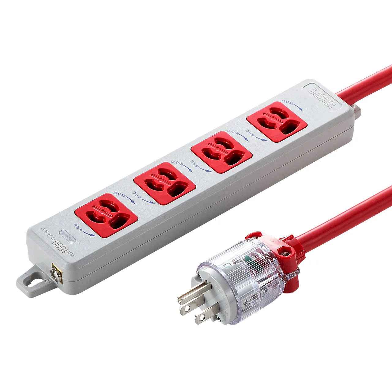 医用接地プラグ付き電源タップ TAP-HPM4-3R