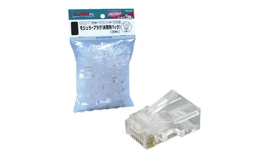 お徳用パック カテゴリー5eモジュラープラグ TP-MJS-808