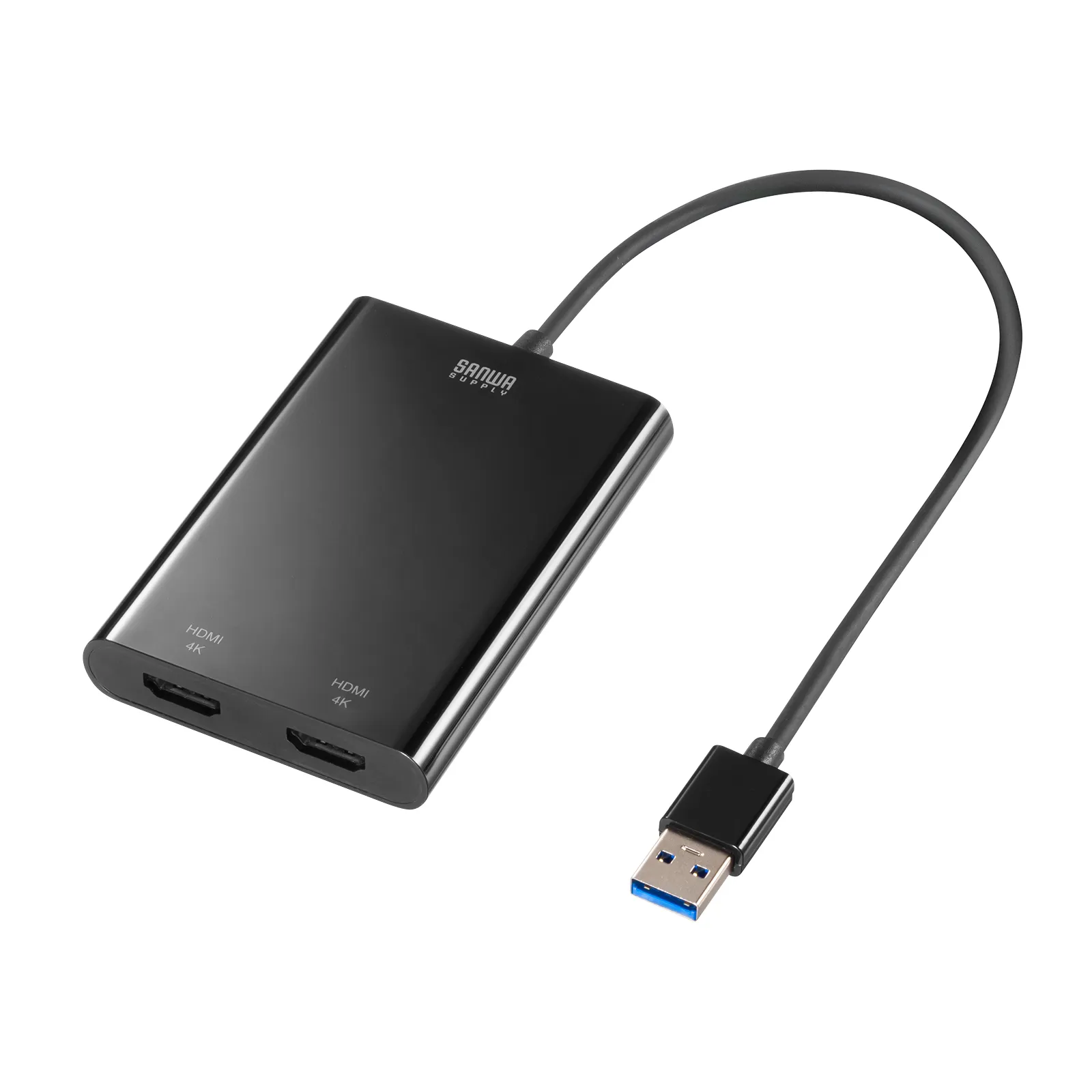 USB-HDMIディスプレイアダプタ(4Kx 2画面出力) USB-CVU3HD6