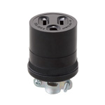 WA1519 接地2P15Aコードコネクタボディ(コードグリップ付)