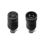 WA5360 3P60A引掛防水ゴムコードコネクタ(圧着端子付)