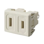WCF1011W [機器用]15A125Vはめ込みコンセント(極性付)(ミルキーホワイト)