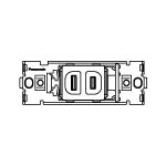 WCF2001W [器具用]フルカラー1Pコンセント×1(シロ)