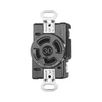 WCF52430B 機器用接地3P30A引掛埋込コンセント(黒)