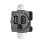 WCF53004B 機器用接地15A埋込コンセント125VII型(黒)