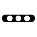 WCF8303B 住設機器用プレート(3コ用)(黒)