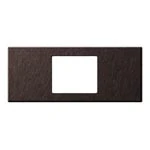 WCF9601A Sプレート(1コ用)(バイブレーション仕上げ)(エクストラメタル)(ブラウン)