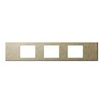 WCF9603Y Sプレート(3コ用)(バイブレーション仕上げ)(エクストラメタル)(ゴールド)