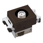 WCS3013A011 埋込ホーム用高シールドテレビターミナル（電流通過形）（10～3224MHZ）（チョコ）