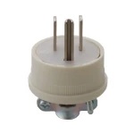 WF7002W 接地15Aキャップ(コードグリップ付)(ミルキーホワイト)