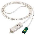 WFA6652HG ハーネス用OAタップ(キャブタイヤケーブル付)接地2P15A125V抜け止め2コ口5Mグレー