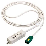 WFA6732HG ハーネス用OAタップ(キャブタイヤケーブル付)接地2P15A125V引掛2コ口3Mグレー