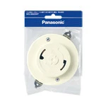 WG6005WP フル引掛ローゼット(露出・埋込両用)(ミルキーホワイト)(フル端子)(送り端子付)/プラスチック個装