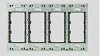 WJH-4K 取付枠 絶縁用 4連用