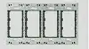 WJH-4K 取付枠 絶縁用 4連用