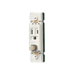 WK7251 ケースウェイはめ込み接地コンセント(アースターミナル付，125V)