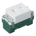 WN1051CW アドバンスシリーズ埋込扉付コンセント(セラミックホワイト)