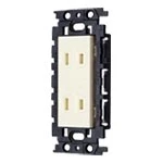 WN10524K 埋込絶縁扉付ダブルコンセント