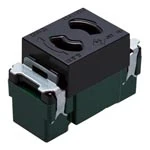 WN1061B 埋込抜け止めコンセント(ブラック)