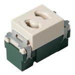 WN1061F 埋込抜け止めコンセント(ベージュ)