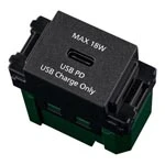 WN14841MB SO-STYLE 埋込充電用USBコンセント2ポート 最大60W USB-C 金属枠付 マットブラック